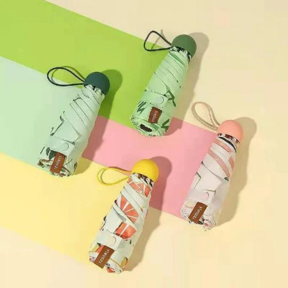 Lemon Mini Sun Rain Pocket Umbrella - Picture 4 of 4